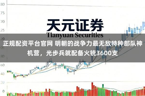 正规配资平台官网 明朝的战争力最无敌特种部队神机营，光步兵就配备火铳3600支